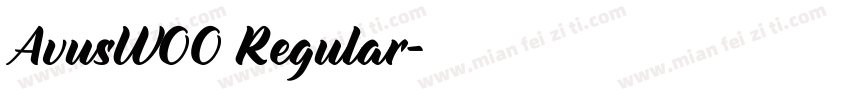 AvusW00 Regular字体转换